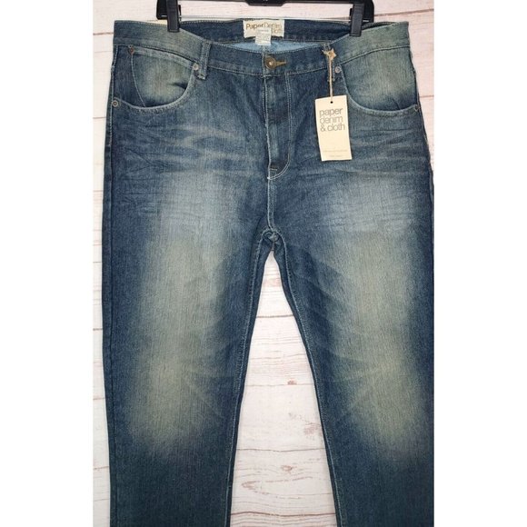 Rare Paper Denim & Cloth 38/30 Cotton/Poly Distressed Men July 2011 Jeans - Picture 3 of 11